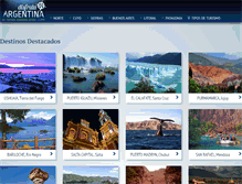 Tablet Screenshot of disfrutaargentina.com